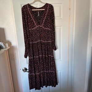 Free People floral Prairie dress. Size 8